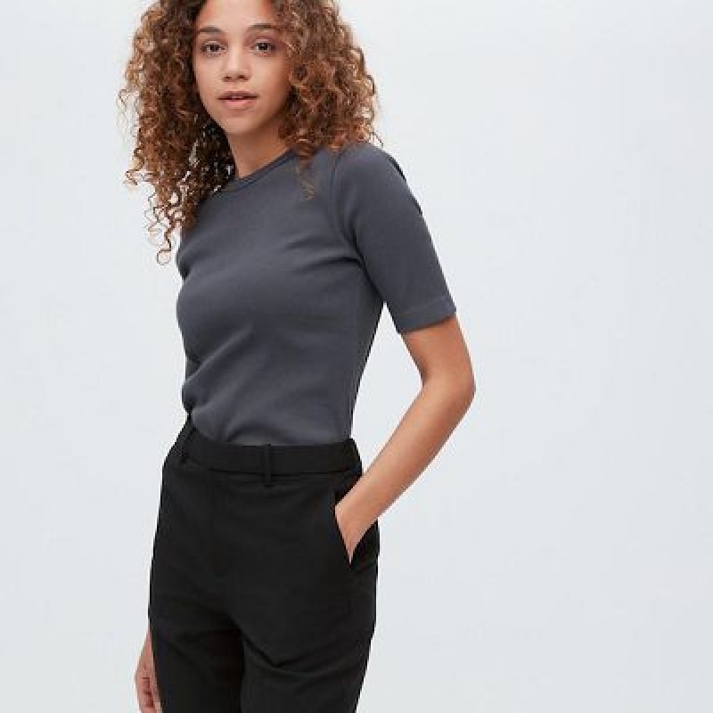 Women Uniqlo AirSense Pants Black | 7482177