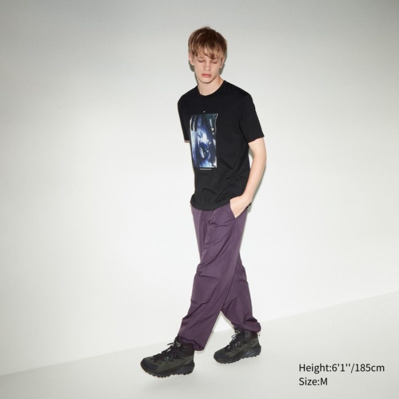 Women Uniqlo Anime JUJUTSU KAISEN Season 2 UT Short-Sleeve T Shirts Black | 2826482