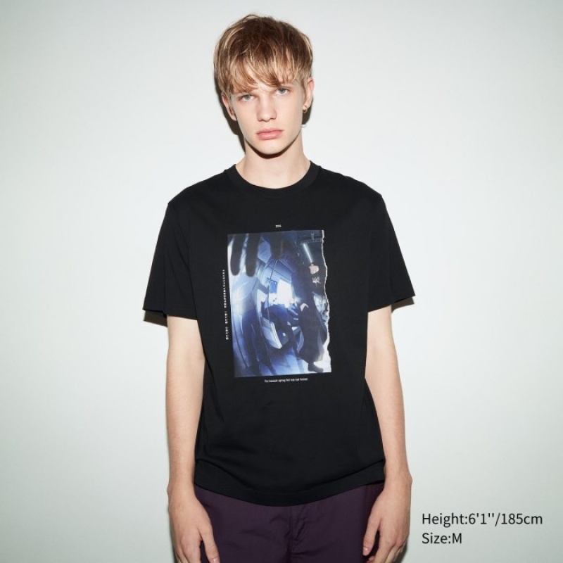Women Uniqlo Anime JUJUTSU KAISEN Season 2 UT Short-Sleeve T Shirts Black | 2826482