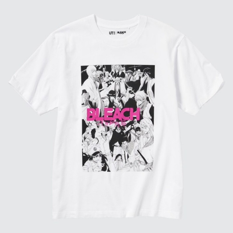 Women Uniqlo BLEACH: Thousand-Year Blood War UT Short-Sleeve T Shirts White | 4350003
