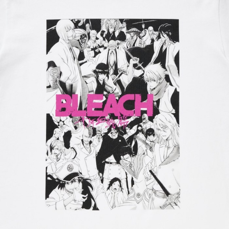 Women Uniqlo BLEACH: Thousand-Year Blood War UT Short-Sleeve T Shirts White | 4350003