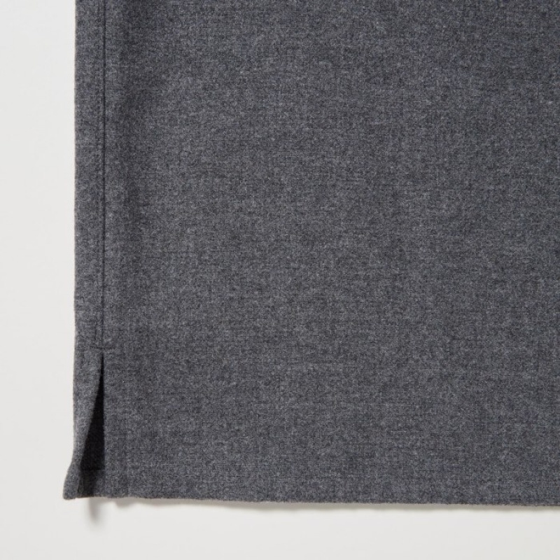 Women Uniqlo Brushed Twill Shirts Grey | 3333971