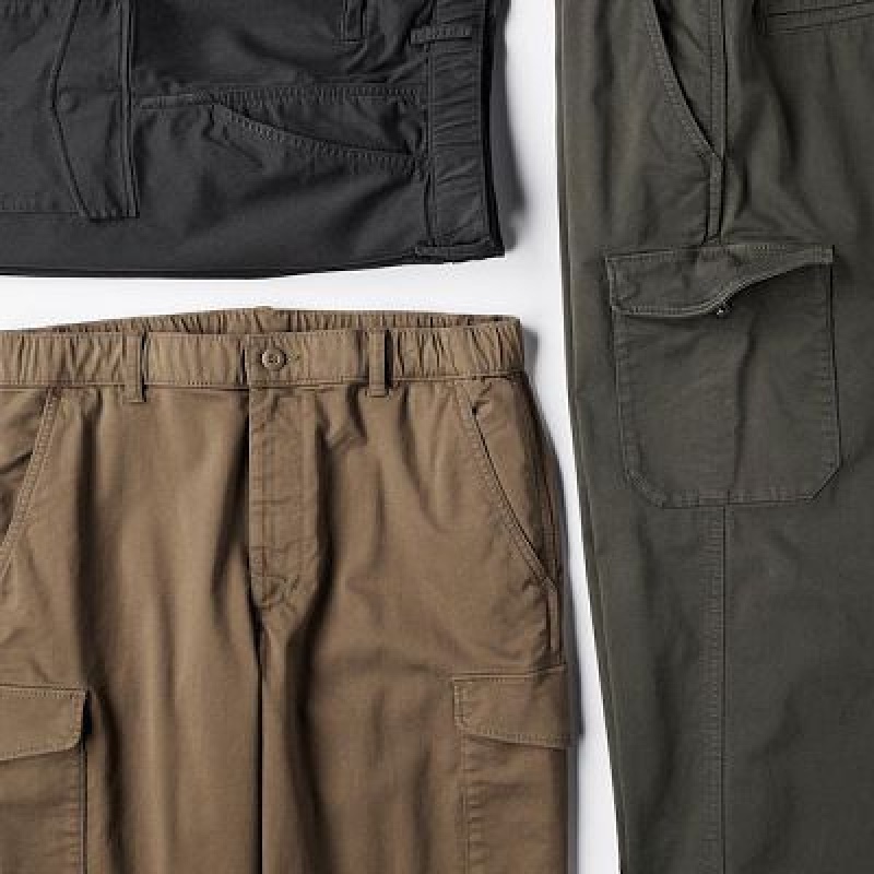 Women Uniqlo Cargo Joggers Brown | 1130128