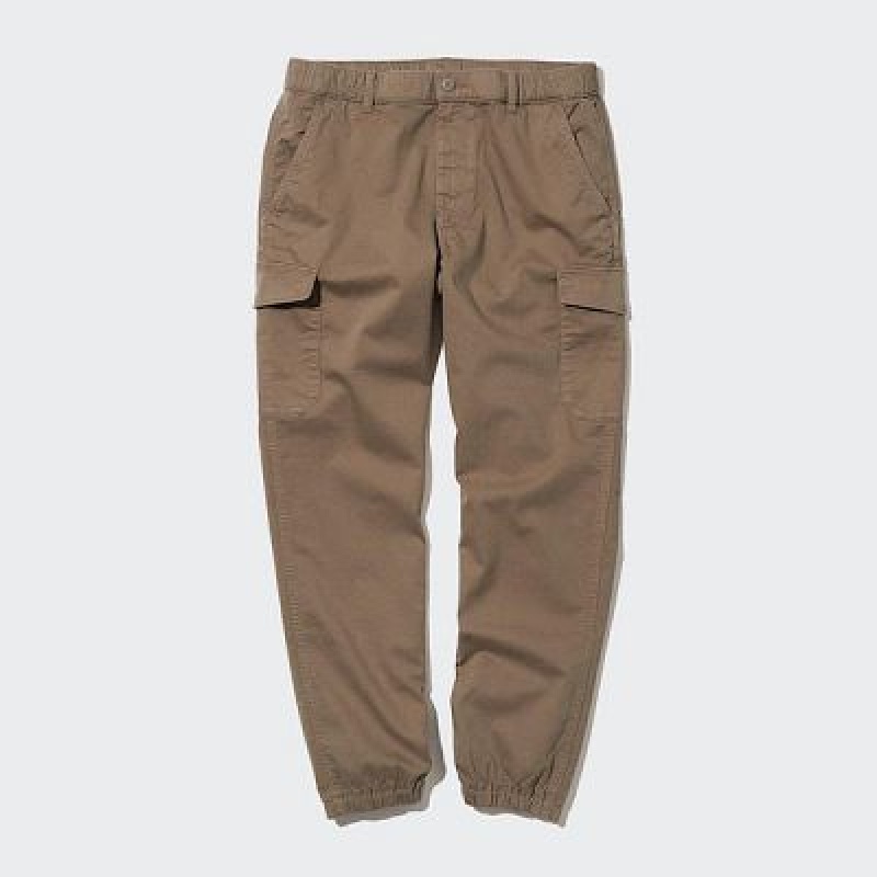Women Uniqlo Cargo Joggers Brown | 1130128