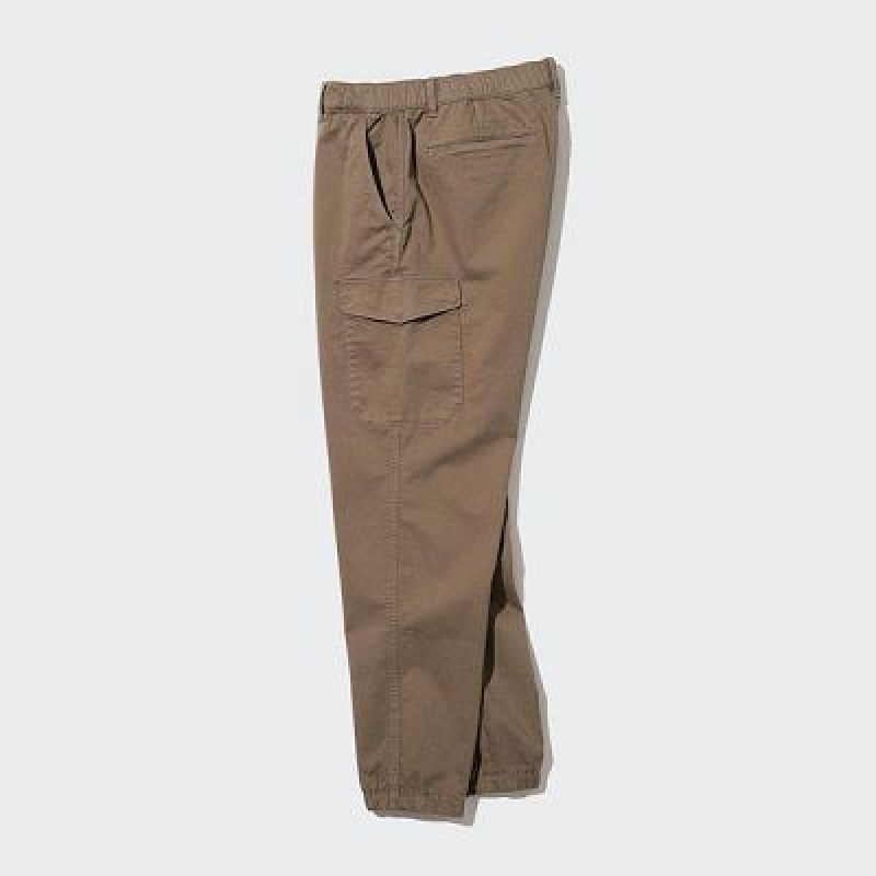 Women Uniqlo Cargo Joggers Brown | 1130128
