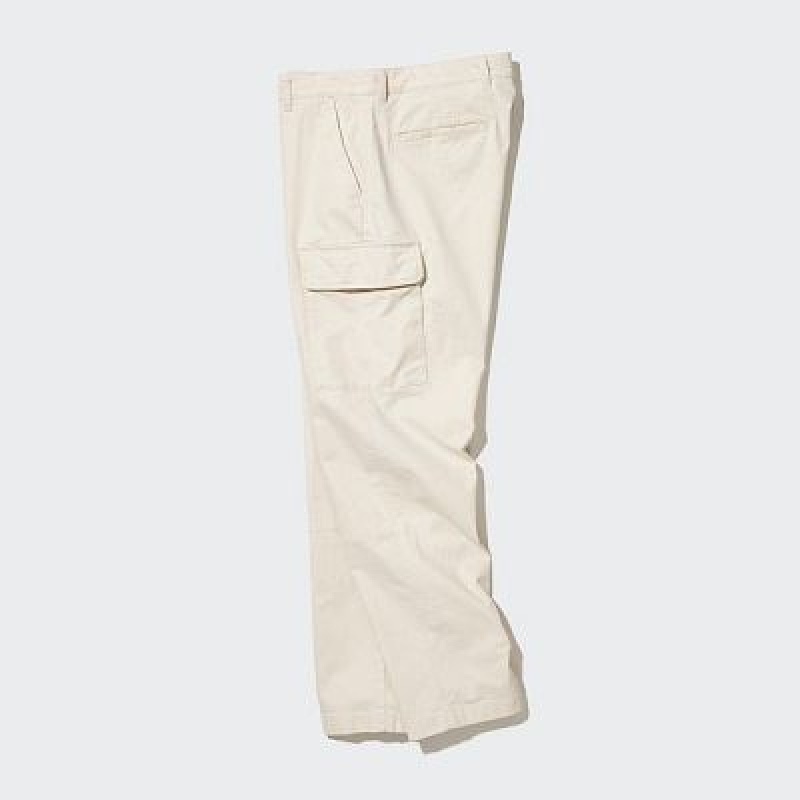 Women Uniqlo Cargo Pants Beige | 590147