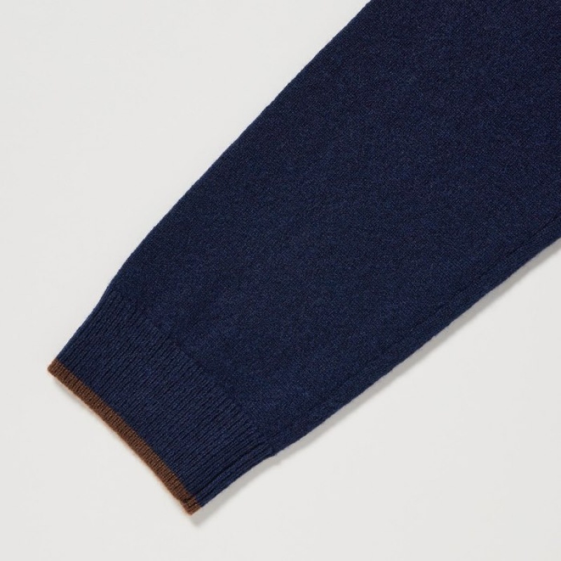 Women Uniqlo Cashmere Crew Neck Long-sleeve Sweaters Grey | 5227864