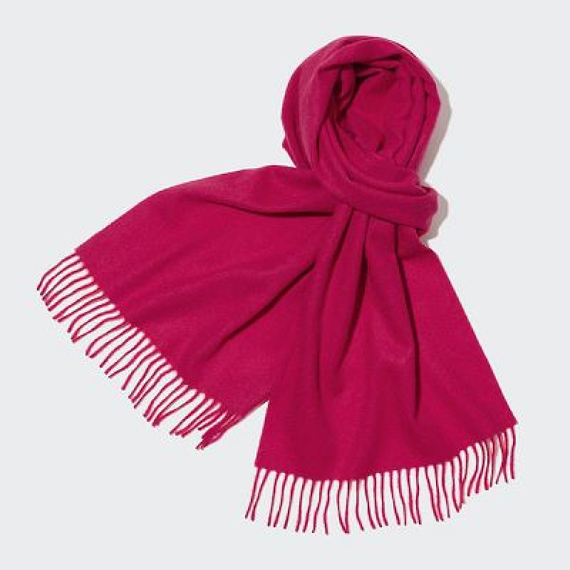 Women Uniqlo Cashmere Scarves Pink | 3230973