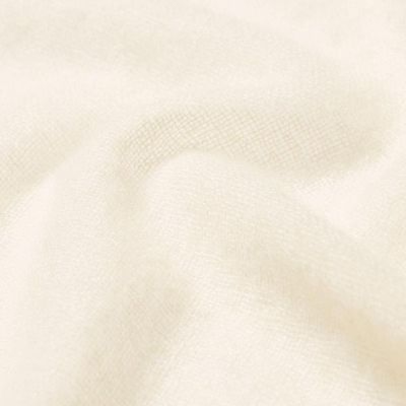 Women Uniqlo Cashmere Stole Scarves White | 2128289