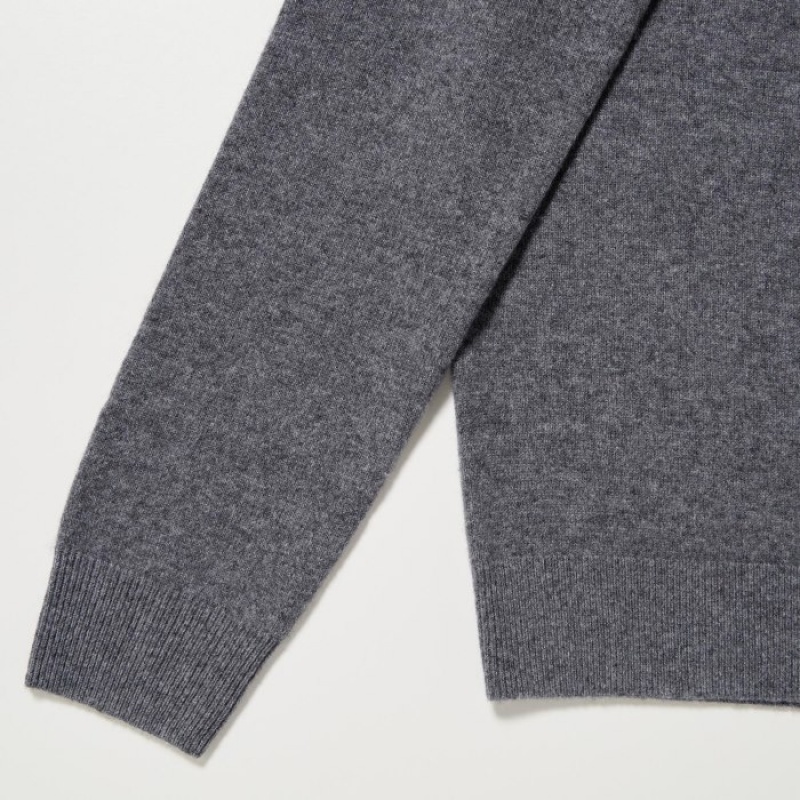 Women Uniqlo Cashmere Turtleneck Sweaters Yellow | 2766884