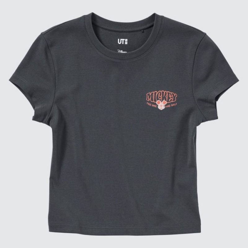 Women Uniqlo Collection UT Short-Sleeve T Shirts Grey | 7758051