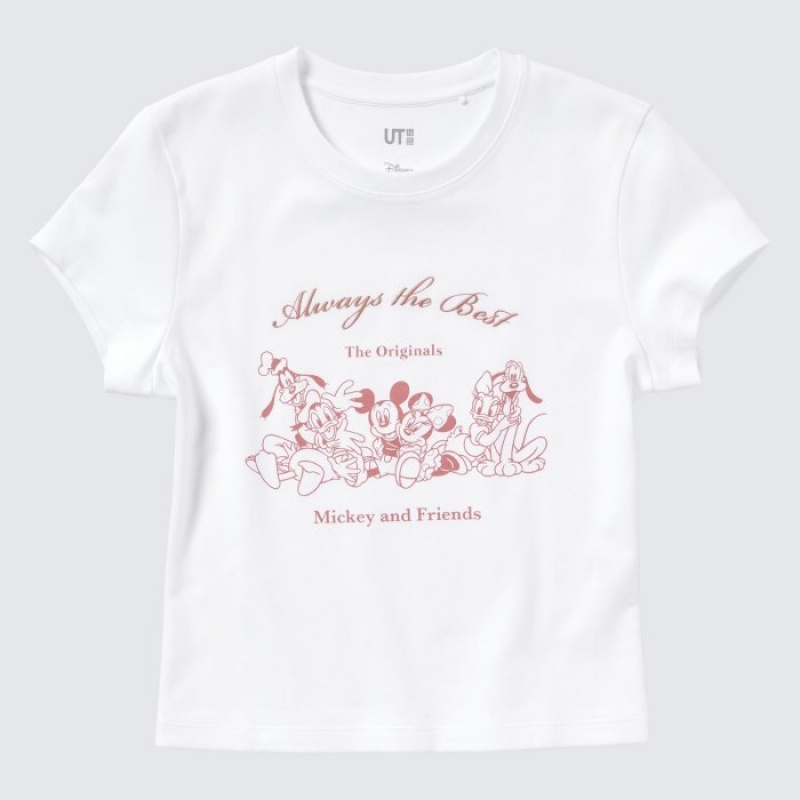 Women Uniqlo Collection UT Short-Sleeve T Shirts White | 7881980