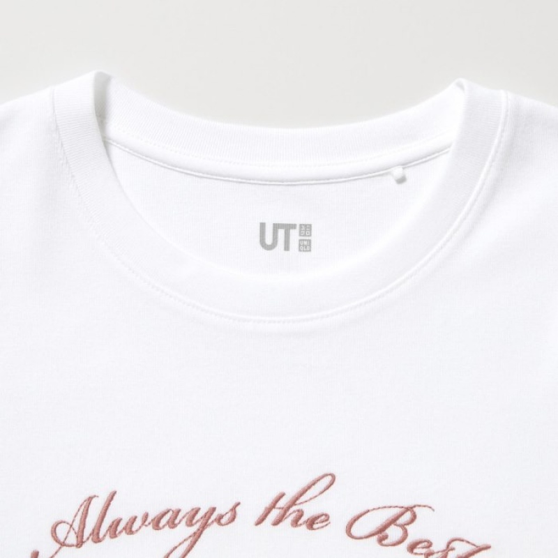 Women Uniqlo Collection UT Short-Sleeve T Shirts White | 7881980