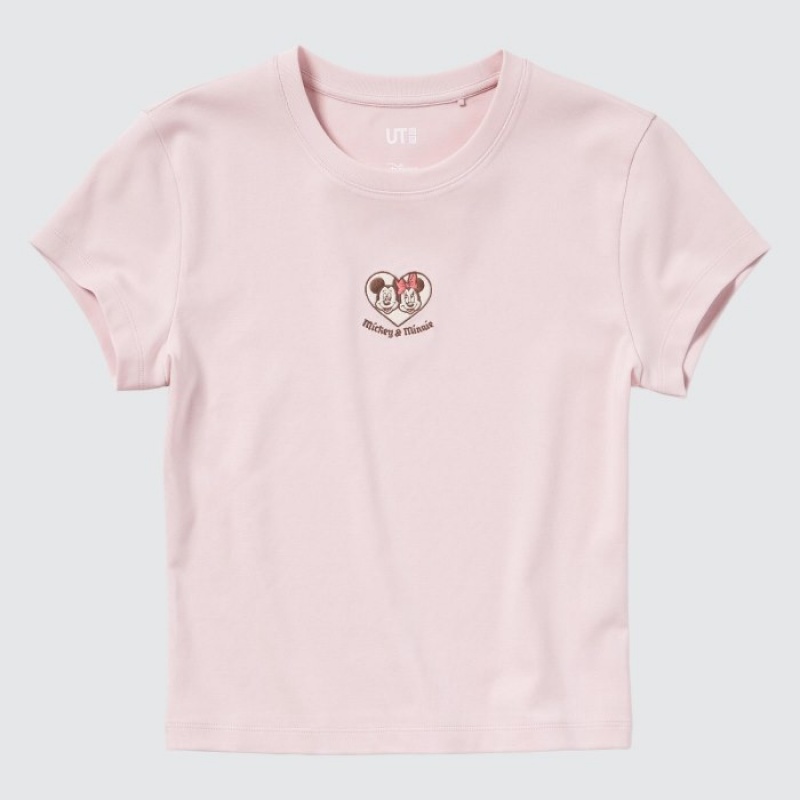 Women Uniqlo Collection UT Short-Sleeve T Shirts Pink | 4670857