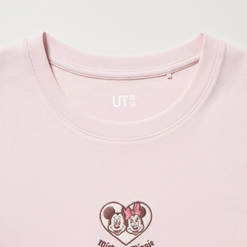 Women Uniqlo Collection UT Short-Sleeve T Shirts Pink | 4670857