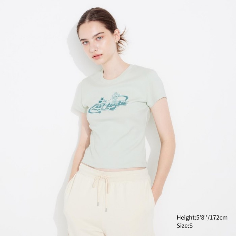Women Uniqlo Collection UT Short-Sleeve T Shirts Green | 5855192