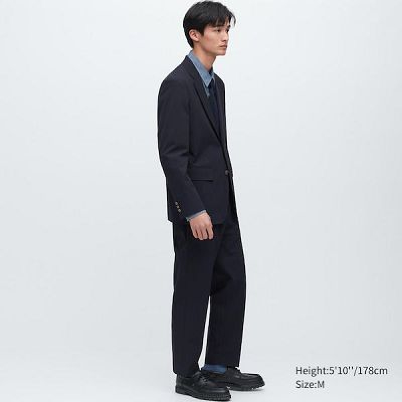 Women Uniqlo Comfort Blazers Navy | 654699