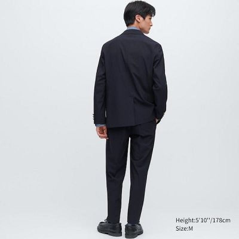 Women Uniqlo Comfort Blazers Navy | 654699