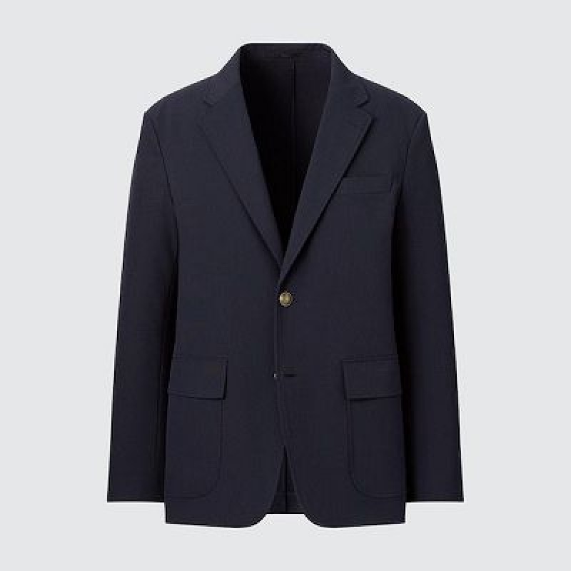 Women Uniqlo Comfort Blazers Navy | 654699