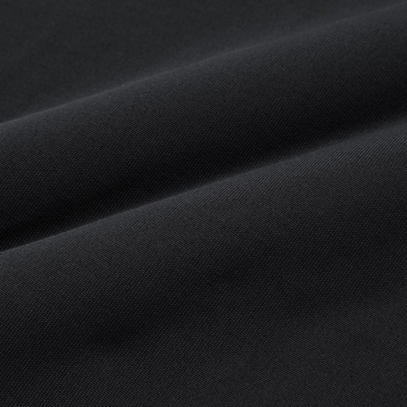 Women Uniqlo DRY-EX Crew Neck Short-Sleeve Printed T Shirts Black | 8844087