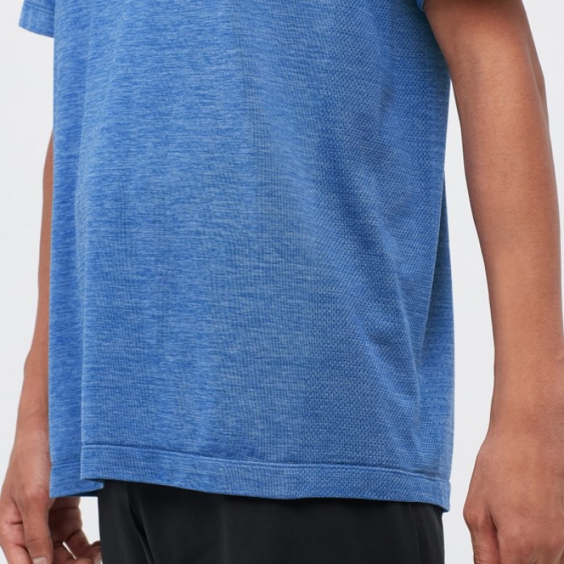 Women Uniqlo DRY-EX Crew Neck Short-Sleeve Printed T Shirts White | 7103860