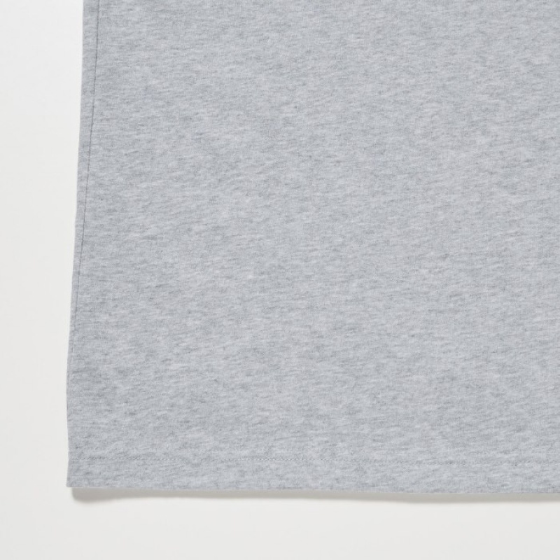 Women Uniqlo Dry Color Crew Neck Short-Sleeve T Shirts Purple | 3635931