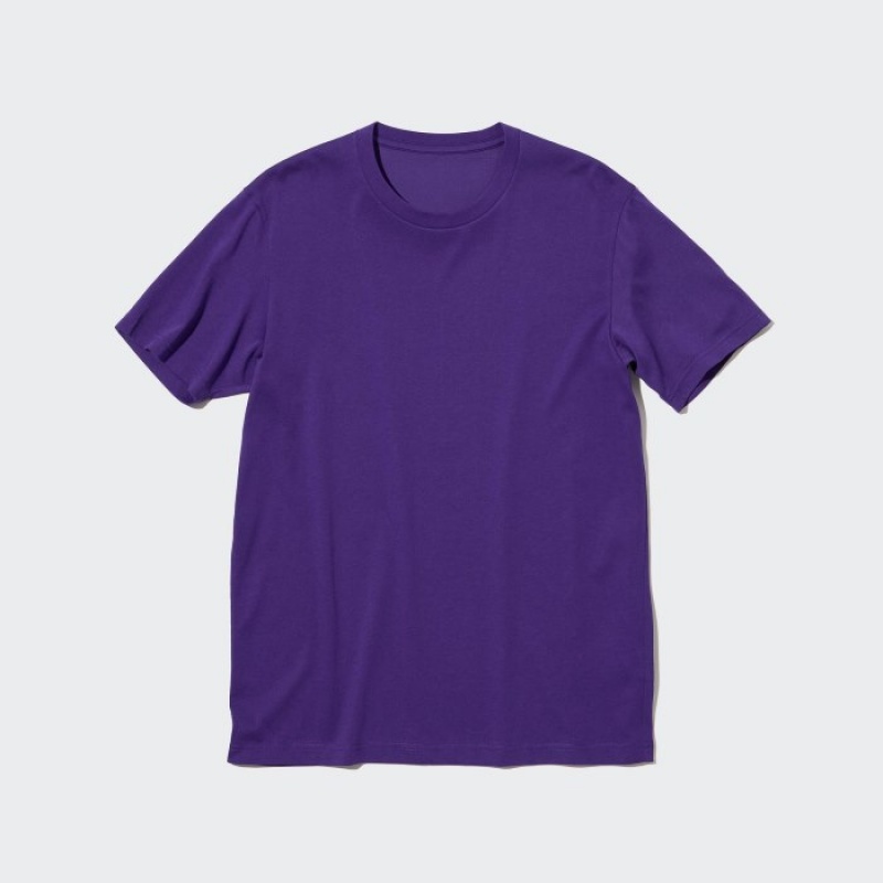 Women Uniqlo Dry Color Crew Neck Short-Sleeve T Shirts White | 8098364