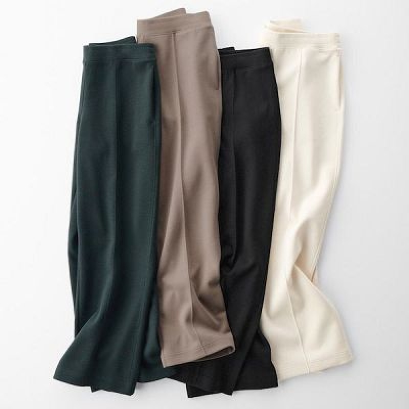 Women Uniqlo Dry Sweat Track Pants Green | 8196390