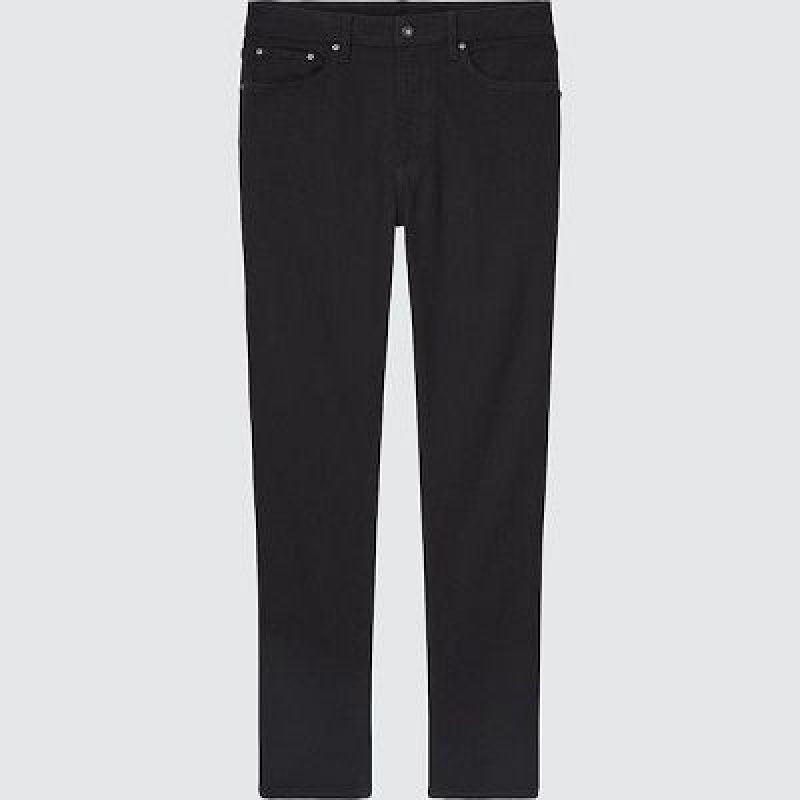 Women Uniqlo EZY Ultra Stretch Jeans Black | 9946093