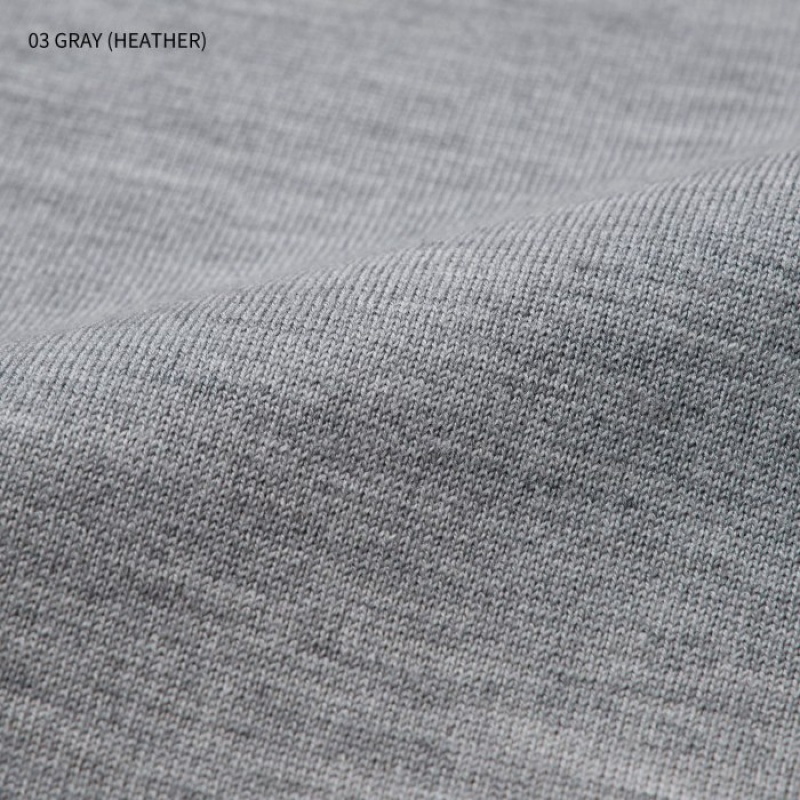 Women Uniqlo Extra Fine Merino Crew Neck Long-Sleeve Sweaters Grey | 7968296