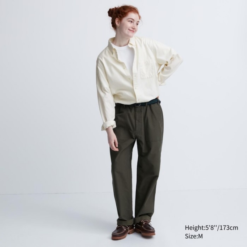 Women Uniqlo Flannel Casual Shirts Grey | 412226