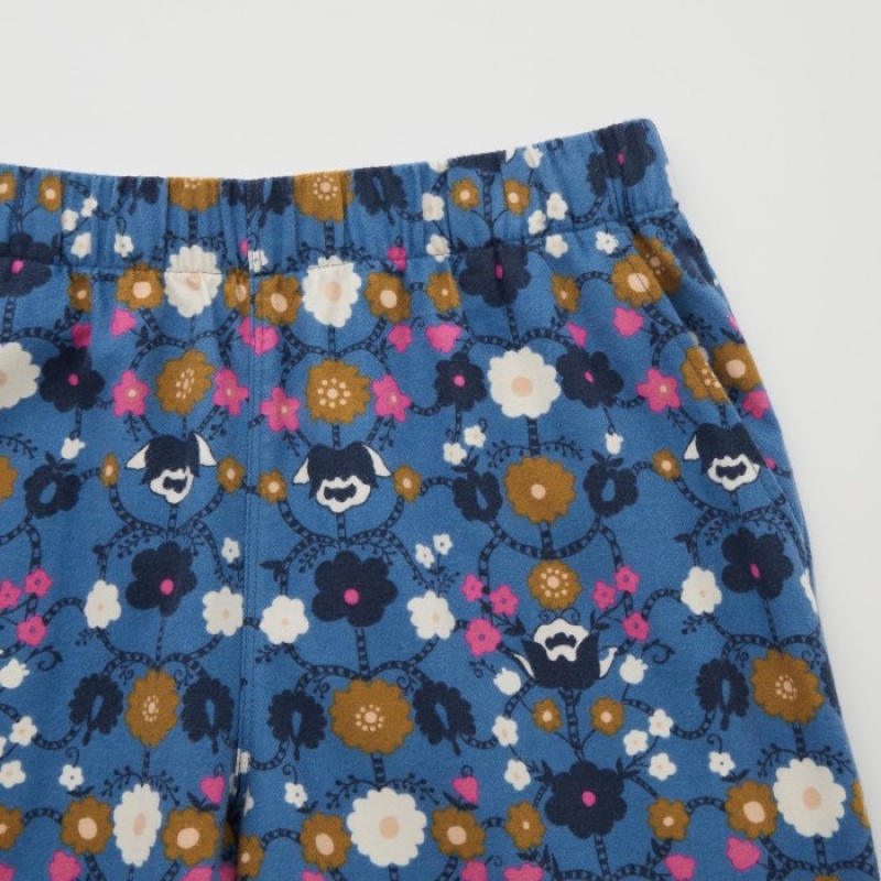 Women Uniqlo Flannel Lounge Pants Blue | 5561327
