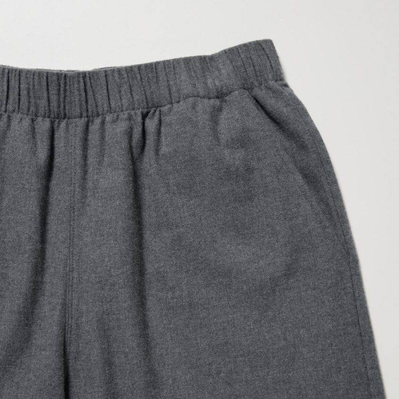 Women Uniqlo Flannel Lounge Pants Grey | 6275023