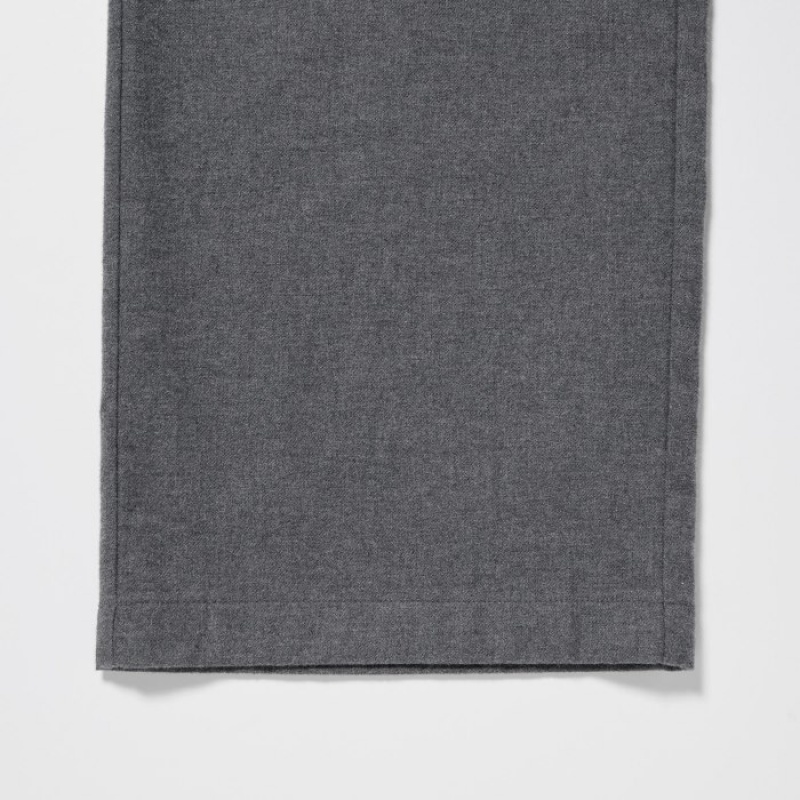 Women Uniqlo Flannel Lounge Pants Grey | 6275023