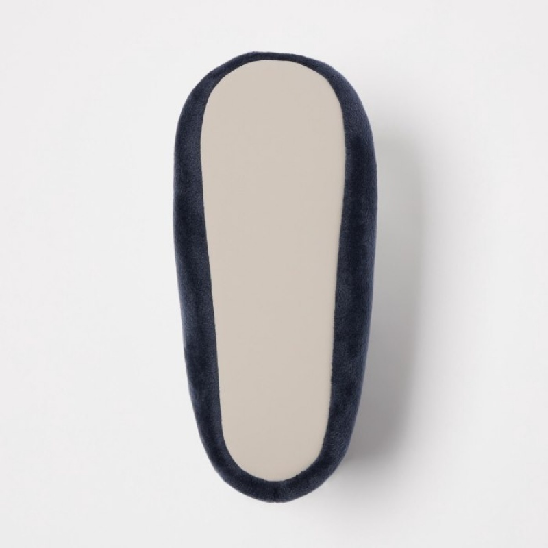 Women Uniqlo Fleece Room Slippers Navy | 3722728