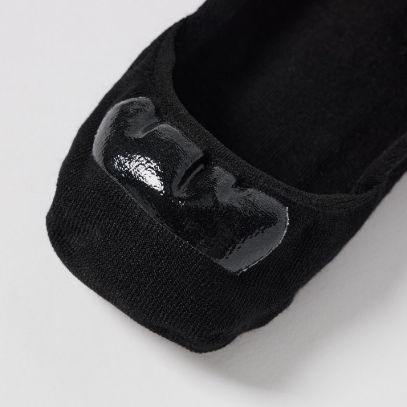 Women Uniqlo Footsies 3 Pack Low Cut Socks Black | 6432042