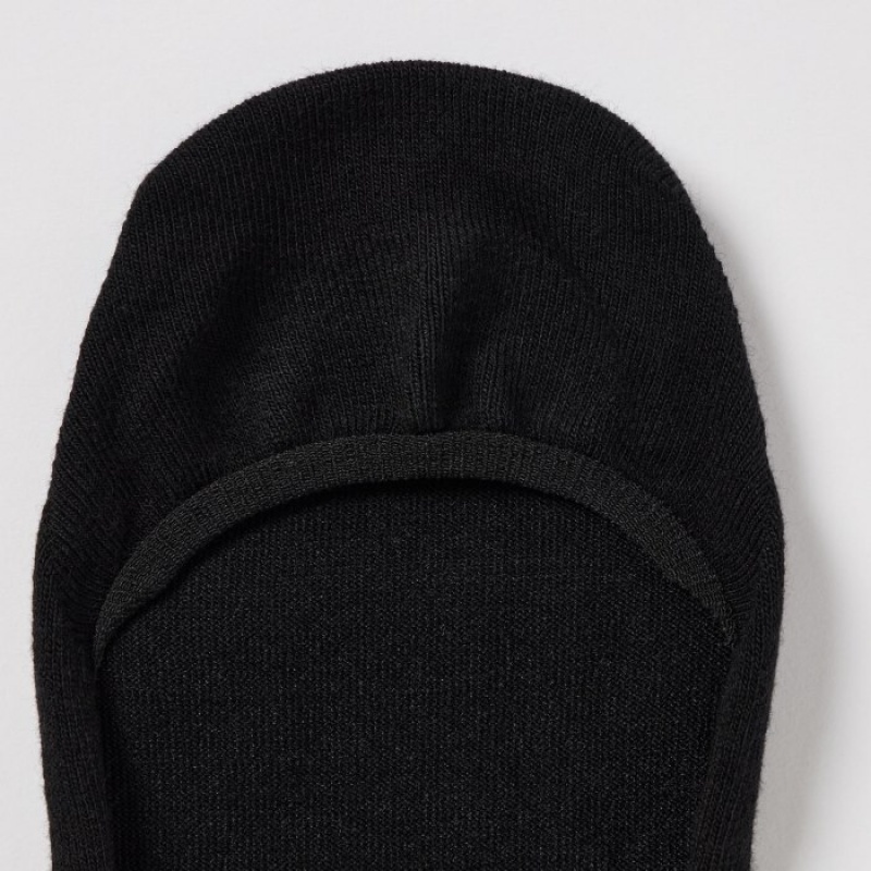 Women Uniqlo Footsies 3 Pack Low Cut Socks Black | 6432042