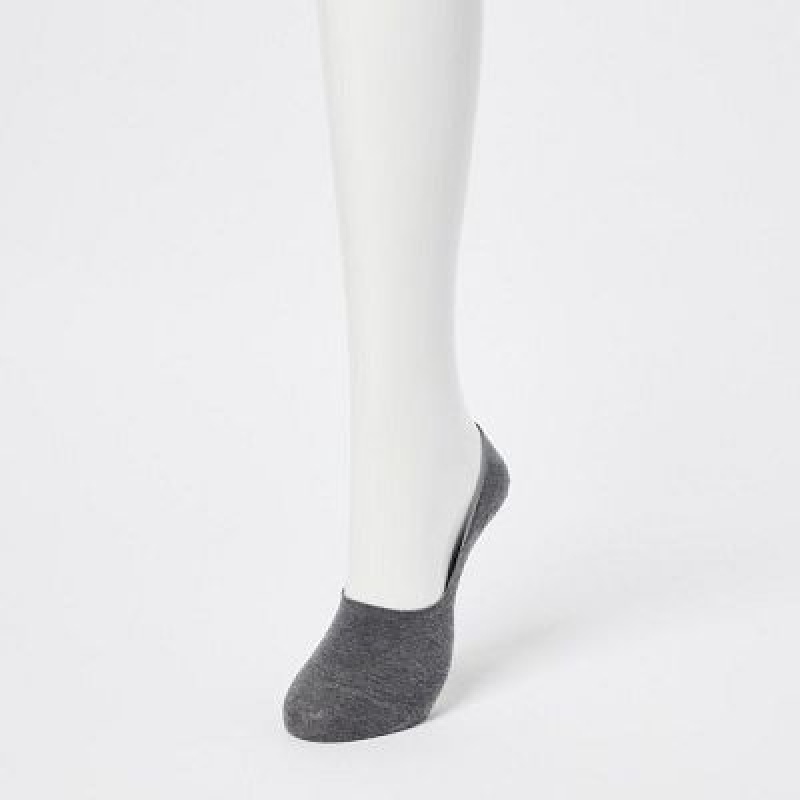 Women Uniqlo Footsies (3 Pairs) Socks Grey | 4635334