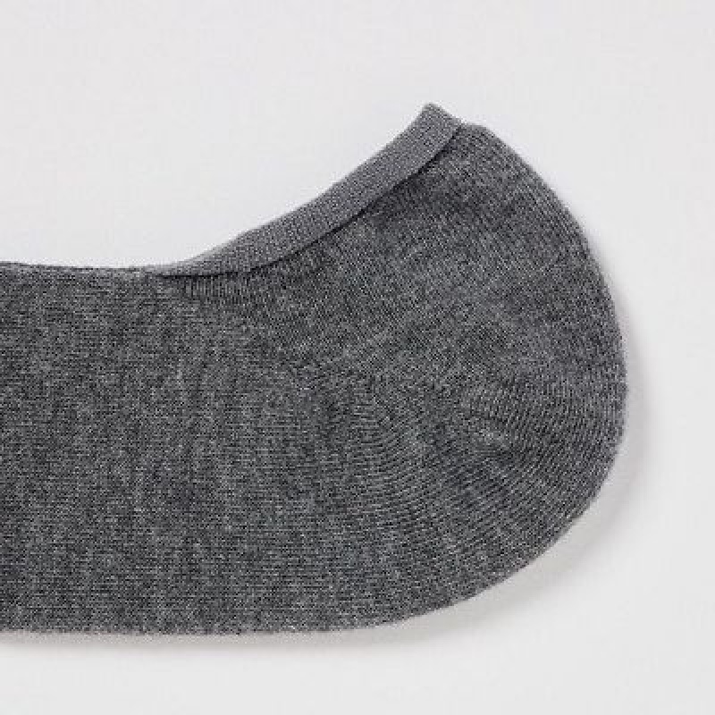 Women Uniqlo Footsies (3 Pairs) Socks Grey | 4635334