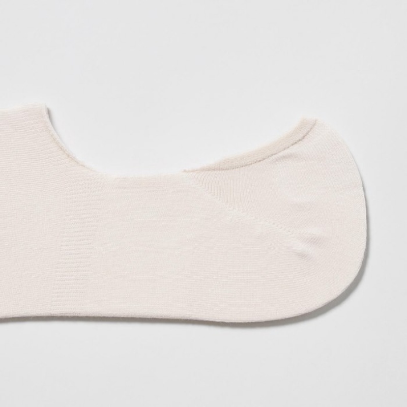 Women Uniqlo Footsies (3 Pairs) Socks White | 1016318