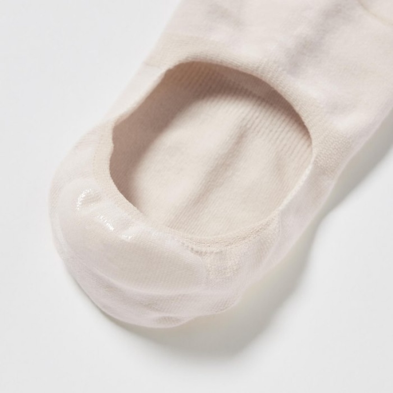 Women Uniqlo Footsies (3 Pairs) Socks White | 5553064
