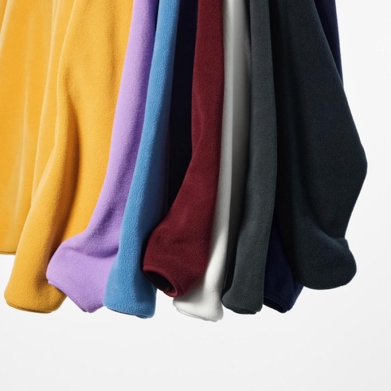 Women Uniqlo Full-Zip Fleece Red | 4549304