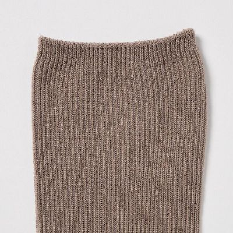 Women Uniqlo HEATTECH 2-Way Socks Navy | 9323708