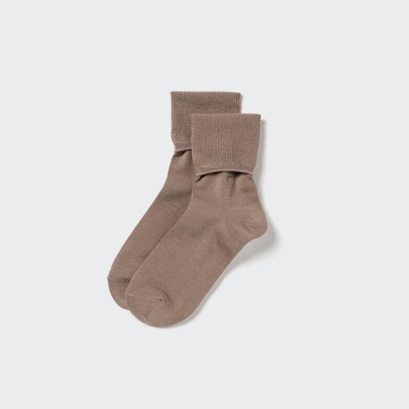 Women Uniqlo HEATTECH 2-Way Socks Red | 9207088