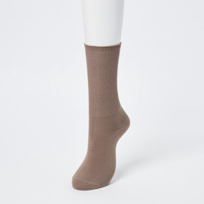 Women Uniqlo HEATTECH 2-Way Socks Red | 9207088
