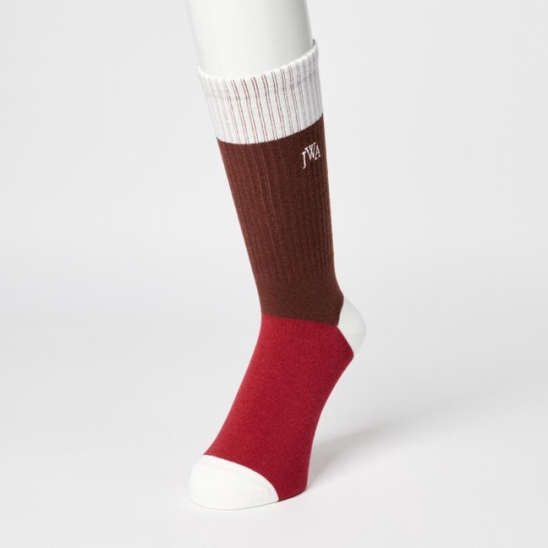 Women Uniqlo HEATTECH Anti-Odor Socks Brown | 3911307