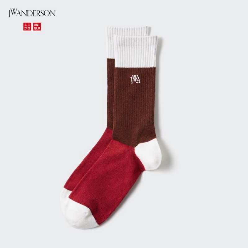 Women Uniqlo HEATTECH Anti-Odor Socks Brown | 3911307