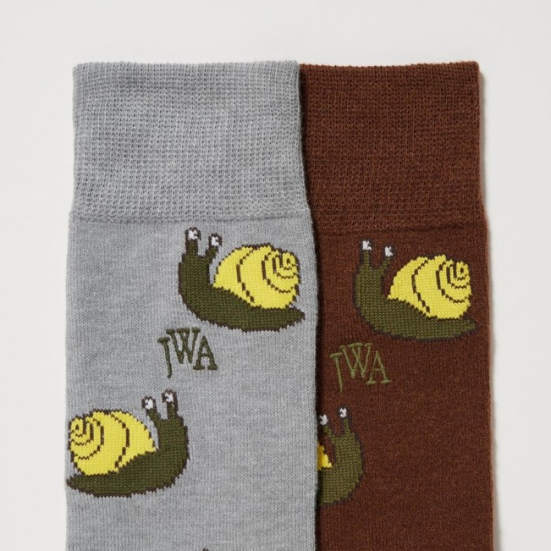 Women Uniqlo HEATTECH Anti-Odor Socks Brown | 4756265