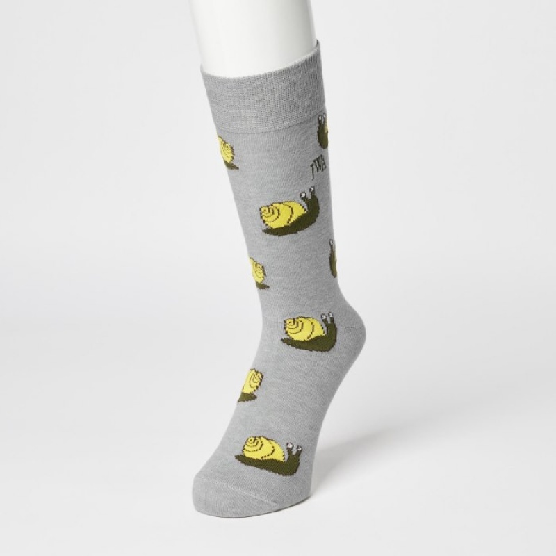 Women Uniqlo HEATTECH Anti-Odor Socks Grey | 6060093