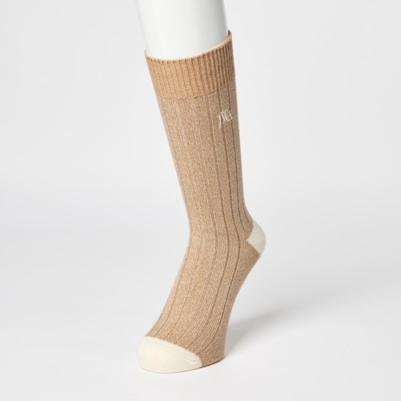 Women Uniqlo HEATTECH Anti-Odor Socks Red | 4673547